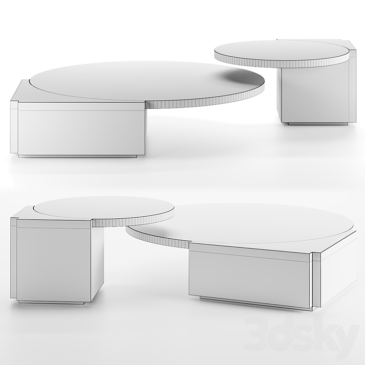 TRIBECA Tables by Lee Broom 3DS Max Model - thumbnail 2