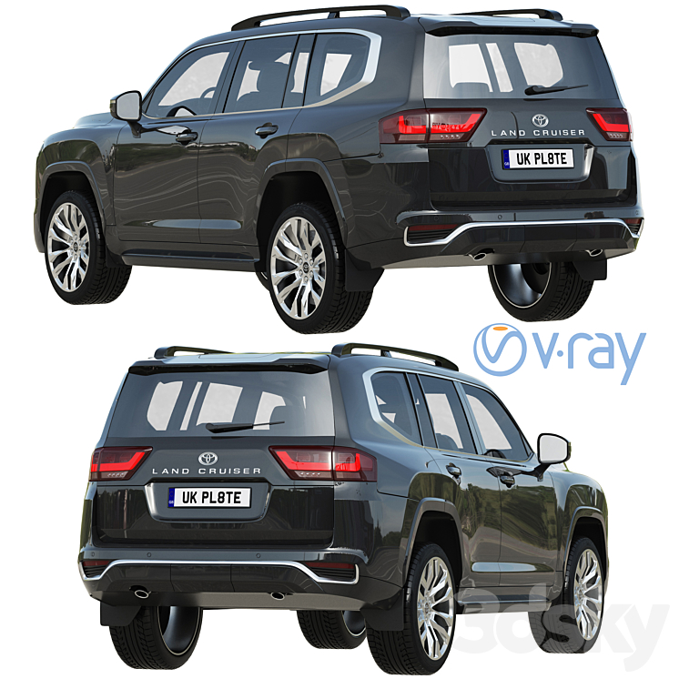 Toyota Land Cruiser 300 3D Model