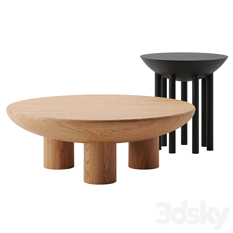 Chalon coffee tables by Kelly Wearstler 3DS Max Model - thumbnail 1