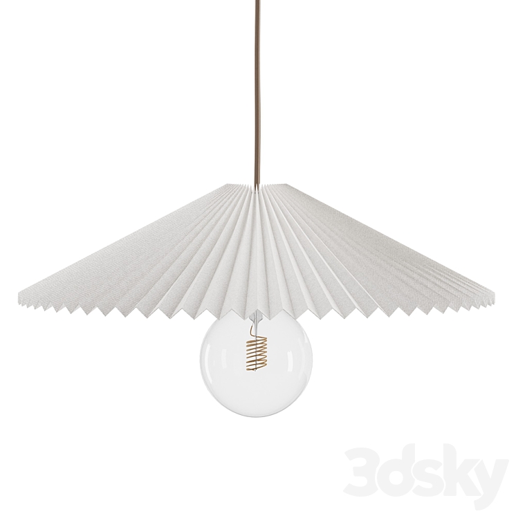 Pleated Lamp Shade 3DS Max Model - thumbnail 1