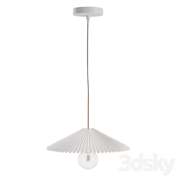 Pleated Lamp Shade 3DS Max Model - thumbnail 2