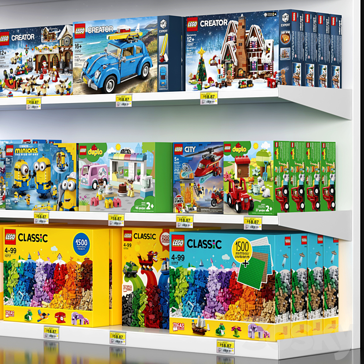 Lego Showcase 3DS Max - thumbnail 2