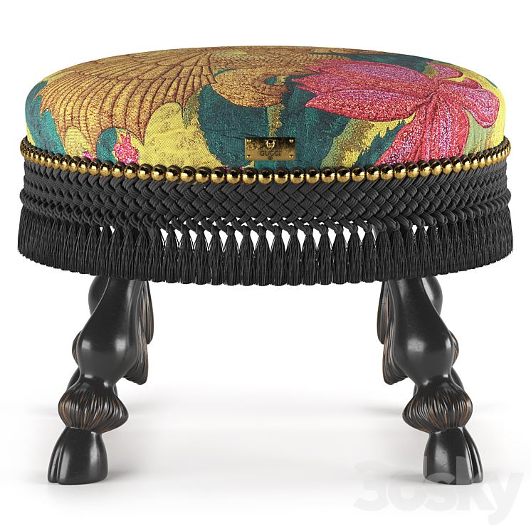 Dragonfish stool by Gucci 3DS Max Model - thumbnail 1