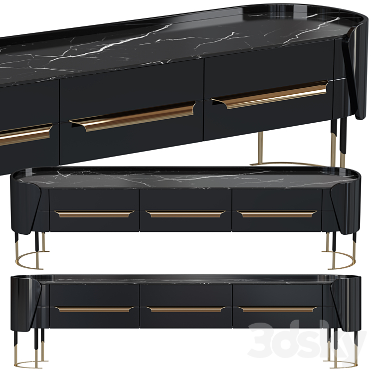 Console Arcadia deluxe with 3 materials 3D Model Free
