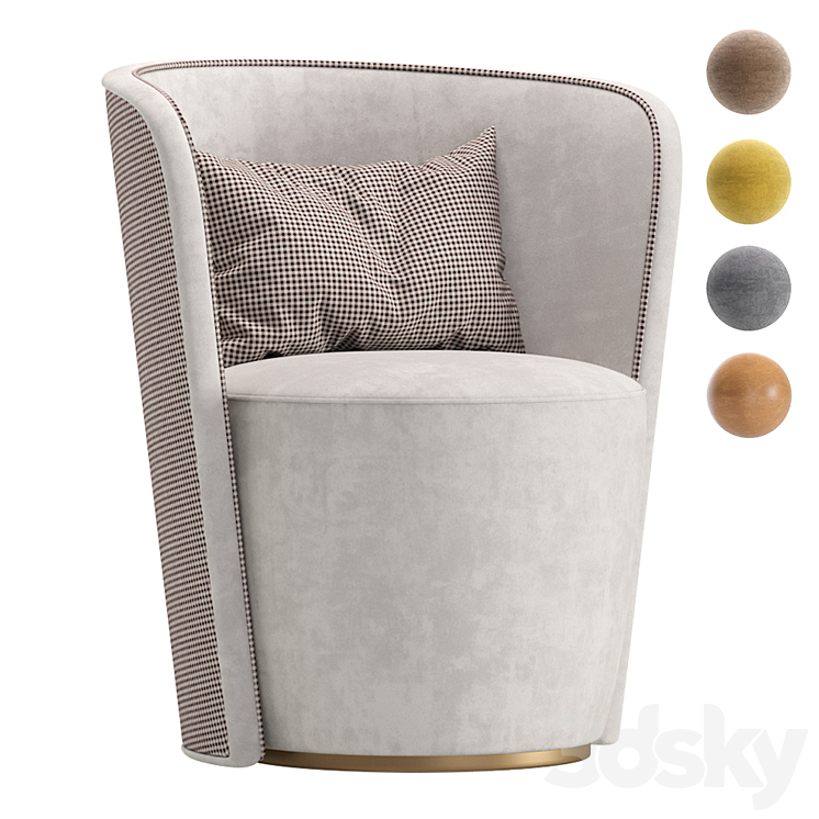 Armchair MANRO Cazarina Interiors Velvet and Leather\/Кресло МАНРО Free Download