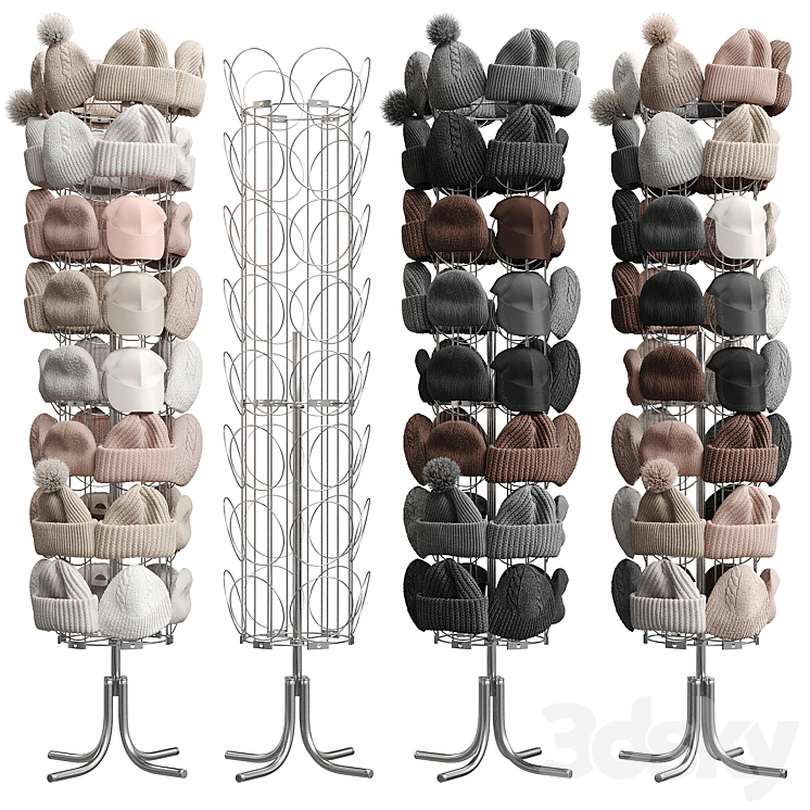 Set of hats and accessories 02 Free Download