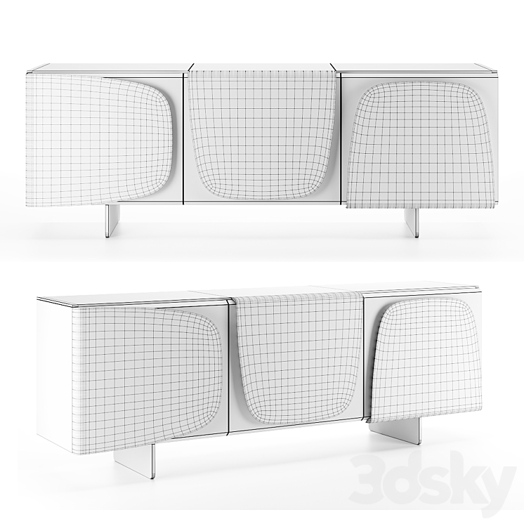 TRILOGY Sideboard by Ozzio Italia 3DS Max Model - thumbnail 2