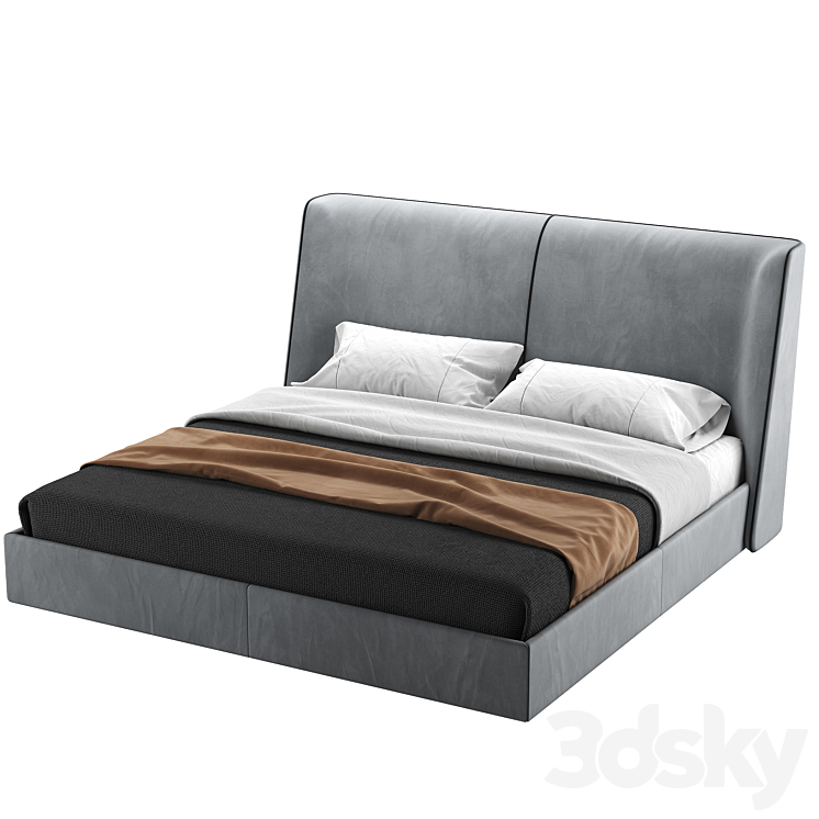 Bed ECHO by DOMKAPA 3DS Max Model - thumbnail 2