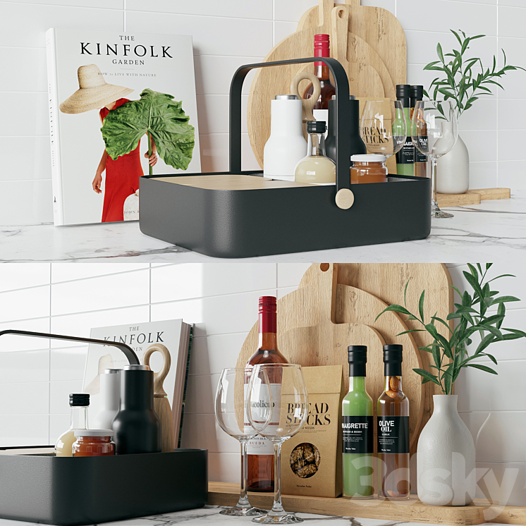 set 009 Kitchen Nicolas vahe 3D Model Free