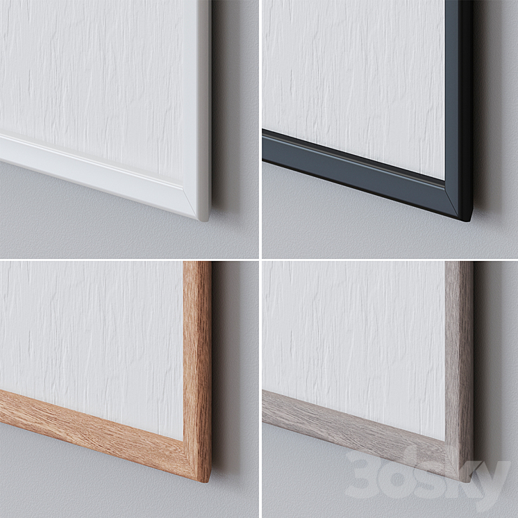 Photo Frames Set 1318 3D Model