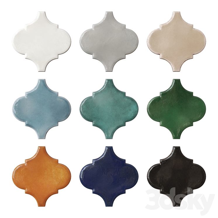 Kerama Marazzi Arabesques Majolica Tile 3D Model Free
