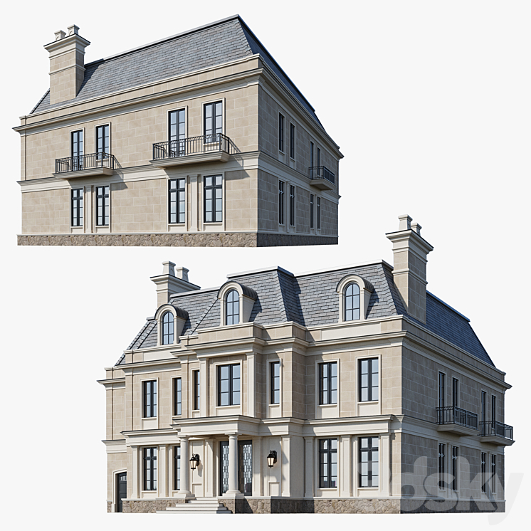 Classic house 3 3D Model