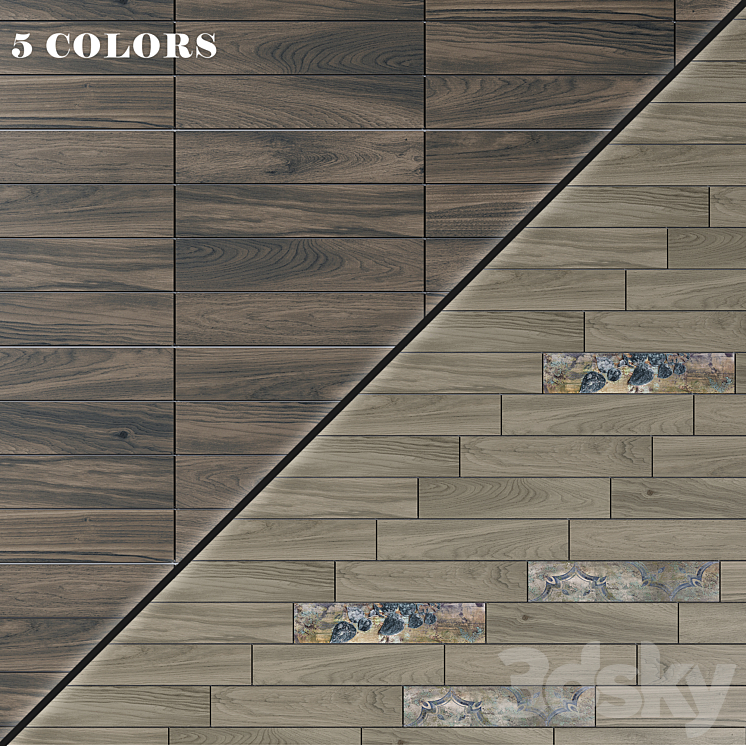 Ceramic tiles Woodstock Tile 3D model