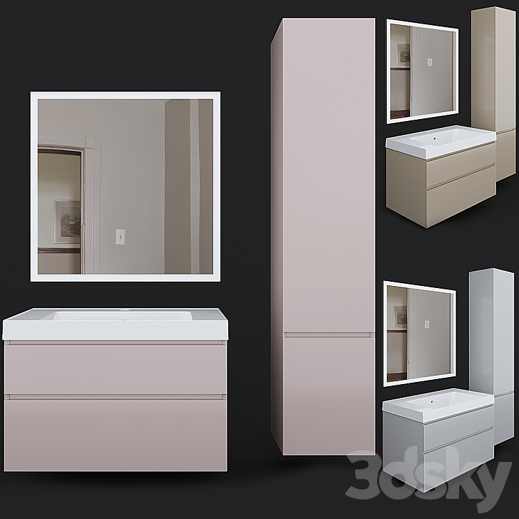 Cabinet with sink CUBO 80 Kerama Marazzi Free Download