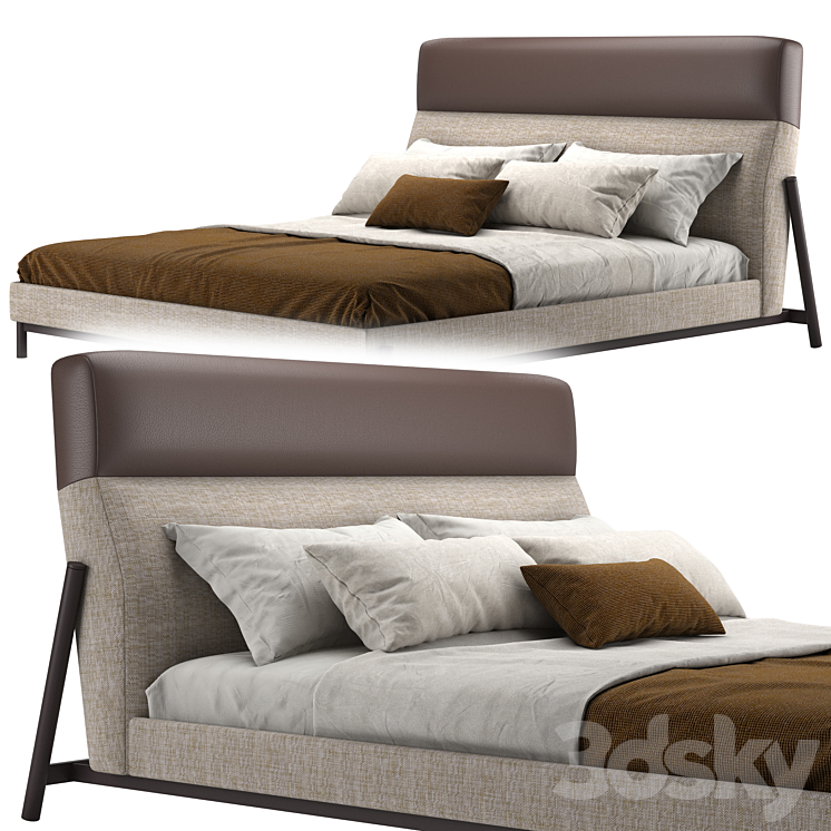 Bed SLAB by DOMKAPA 3DS Max - thumbnail 2