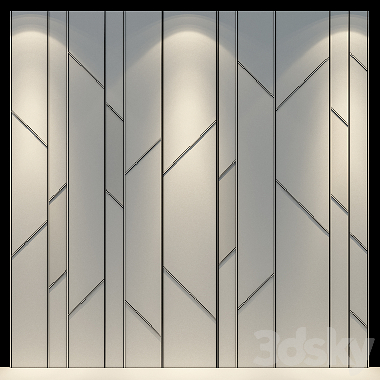 Wall Panel 61 3DS Max Model - thumbnail 2