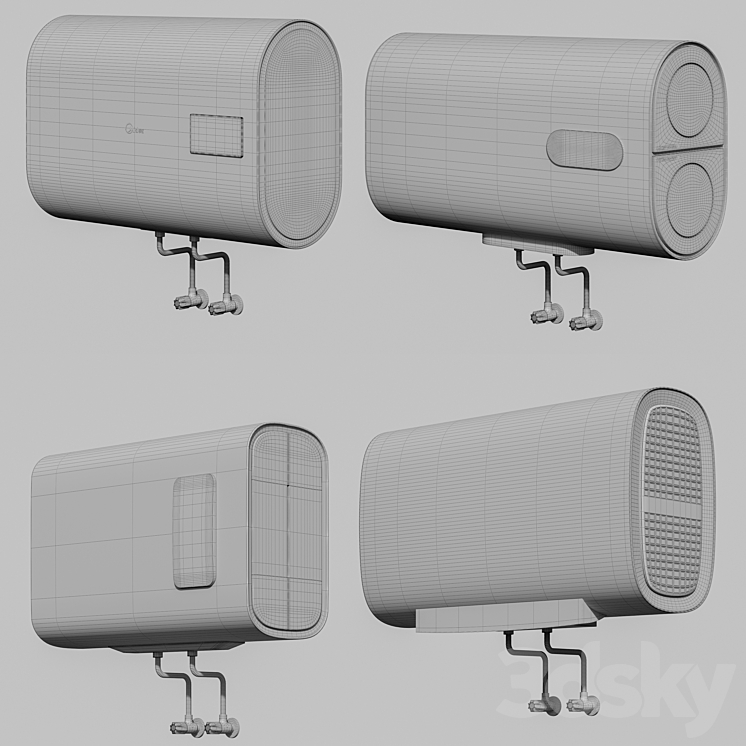 Water heater 3DS Max - thumbnail 2