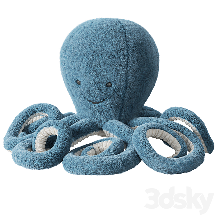 Crate & Kids Jellycat Storm Octopus Large 3DS Max - thumbnail 1