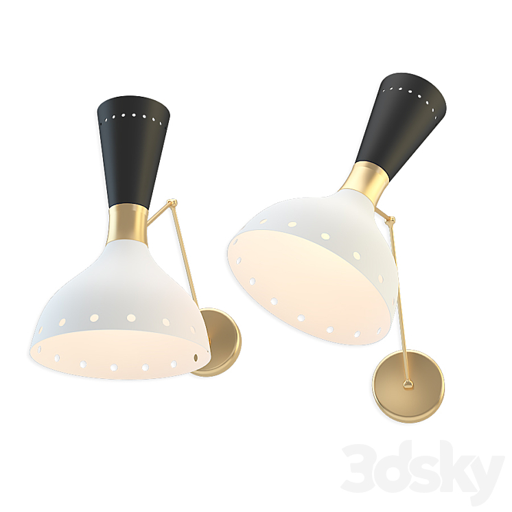 Articulated Sconce Mid-Century Modern 3D Model