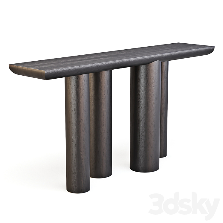 Crate and Barrel: Bomen Black – Console Table 3DS Max - thumbnail 1