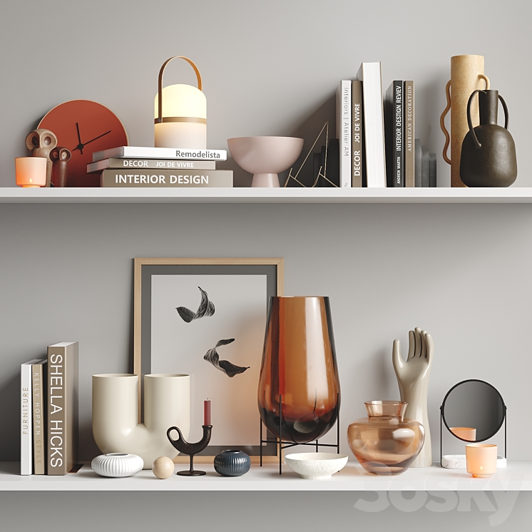 A set of modern decor Free Download
