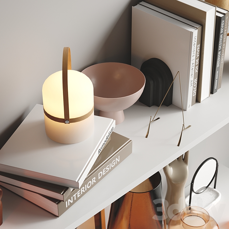 A set of modern decor 3D Model