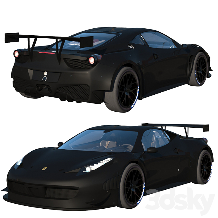 Ferrari 458 GT3 3D Model Free