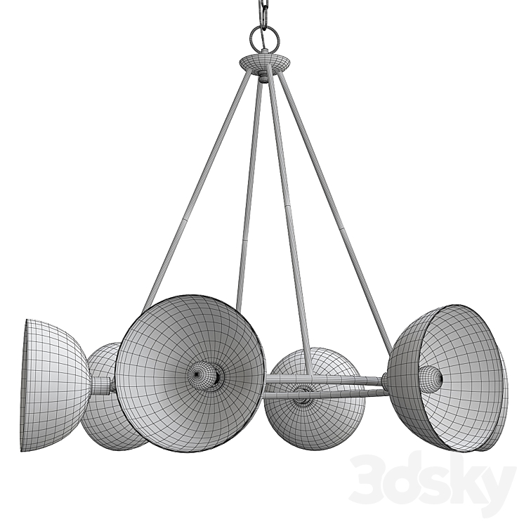 Currey & company soba chandelier 3D Model Free