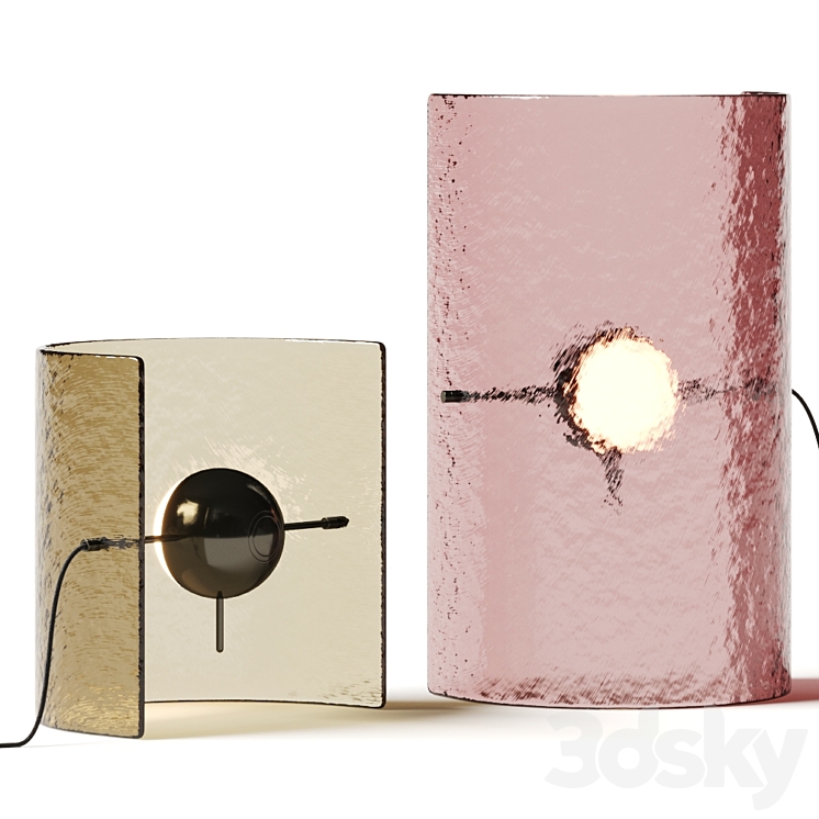 Gallotti & Radice Bonfire Table Lamps 3DS Max Model - thumbnail 1