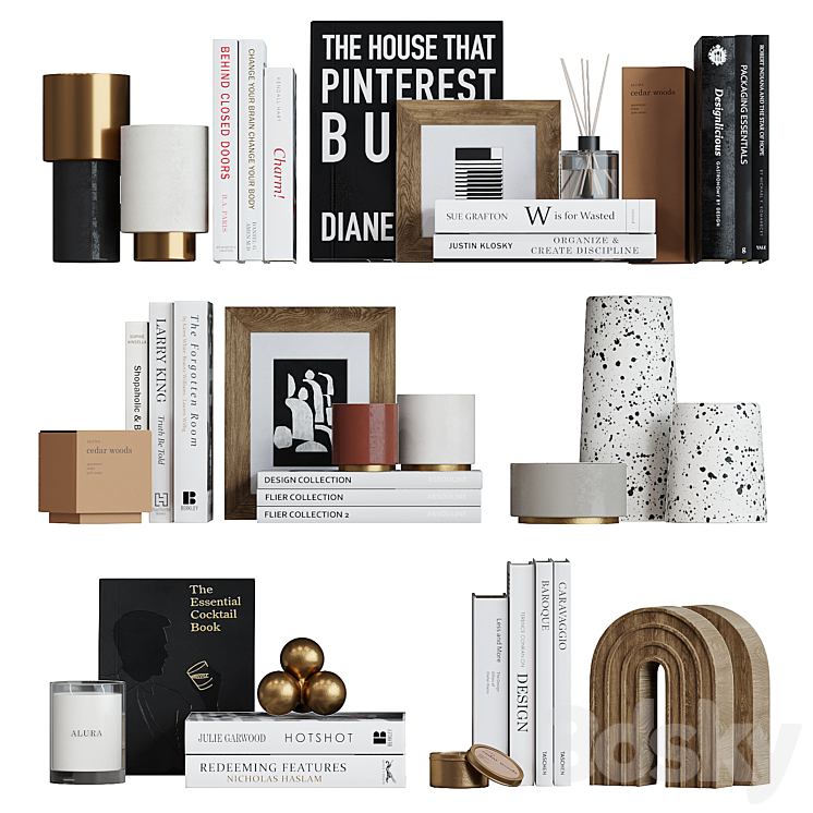 Decor shelf set 15 Free Download