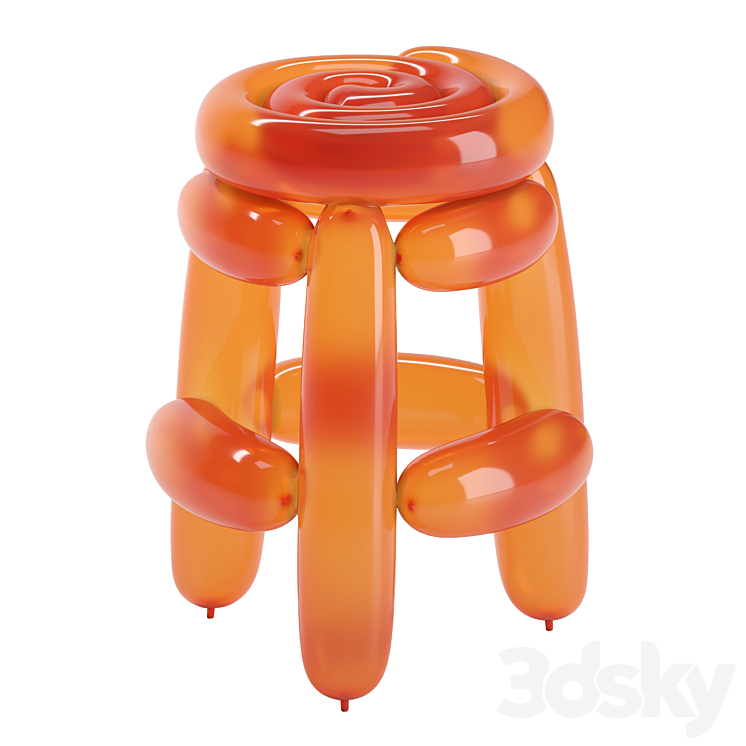 The Future Perfect Blowing Stool 1 3DS Max Model - thumbnail 1