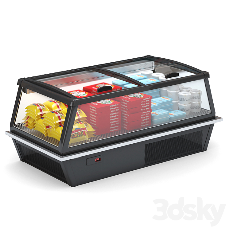 Refrigerated display case HitLine 3D Model Free