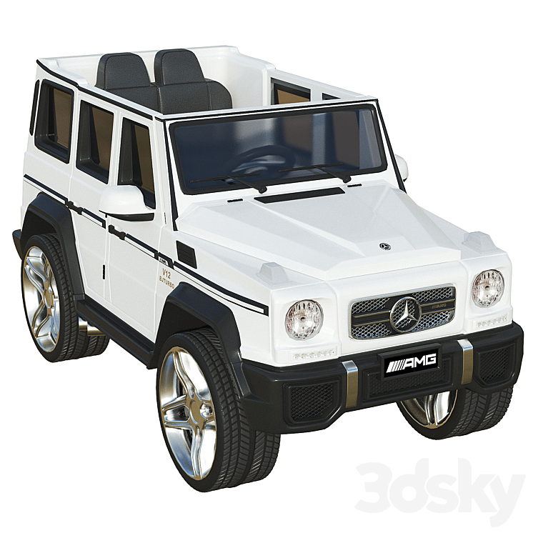 Mercedes Toy 3DS Max Model - thumbnail 2