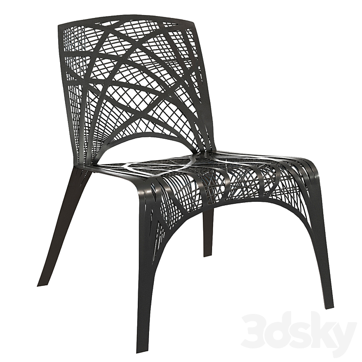 Carbon-Fiber chair Marleen Kaptein for Label Breed 3DS Max Model - thumbnail 1