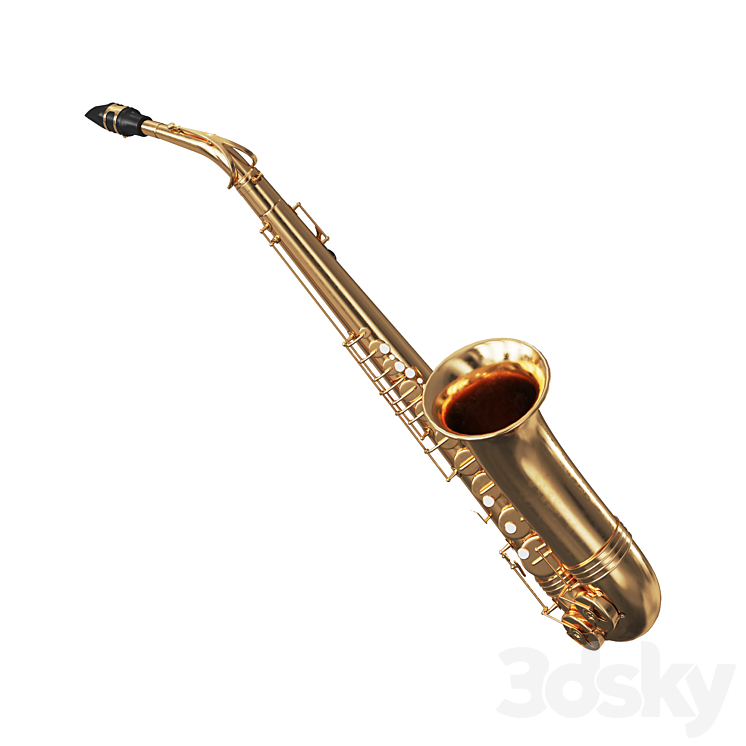 Saxophone 3D Model Free