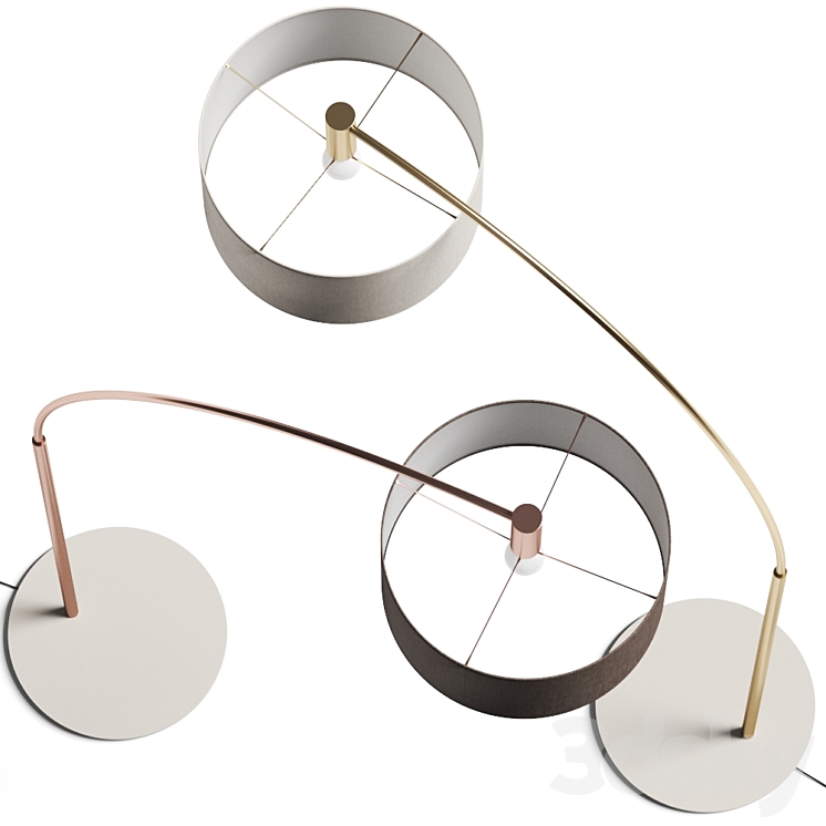 Nexo Luce Gricia Floor Lamps 3D Model