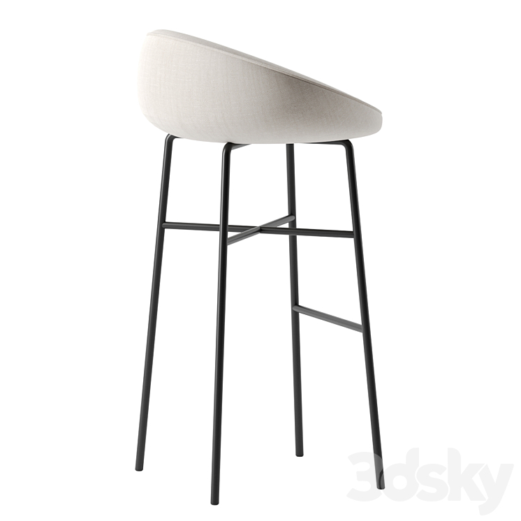 BLOOM BAR STOOL by Parla 3DS Max - thumbnail 2