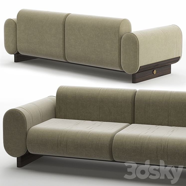 Leigh sofa 3DS Max Model - thumbnail 2