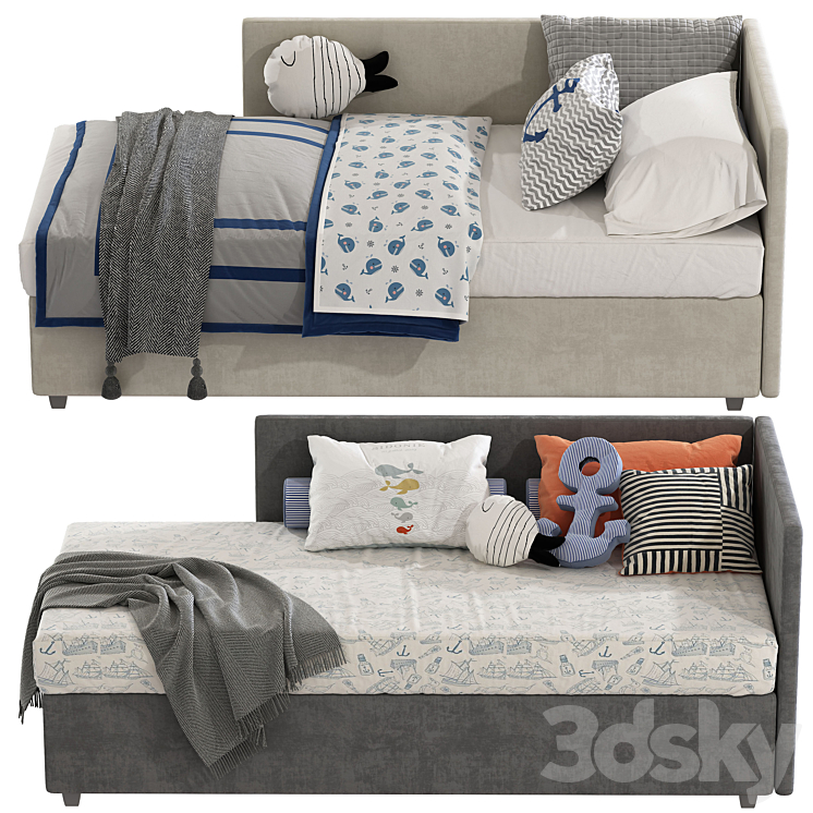 Sofa bed CLEA 3DS Max Model - thumbnail 2