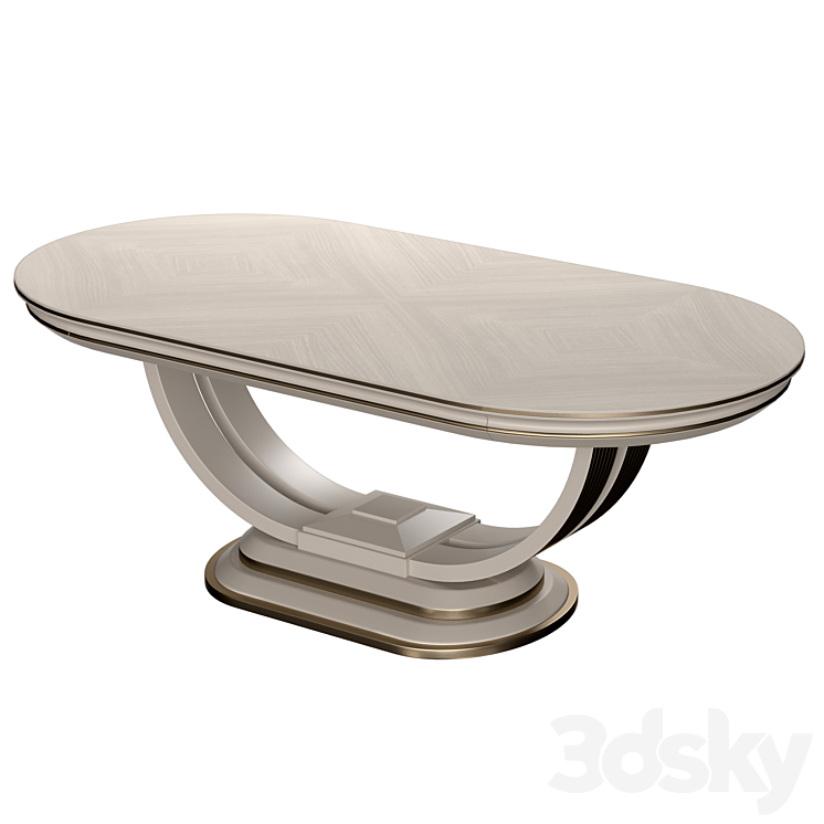 AR ARREDAMENTI Oliver COLLECTION dinner table art OL06 3DS Max Model - thumbnail 1