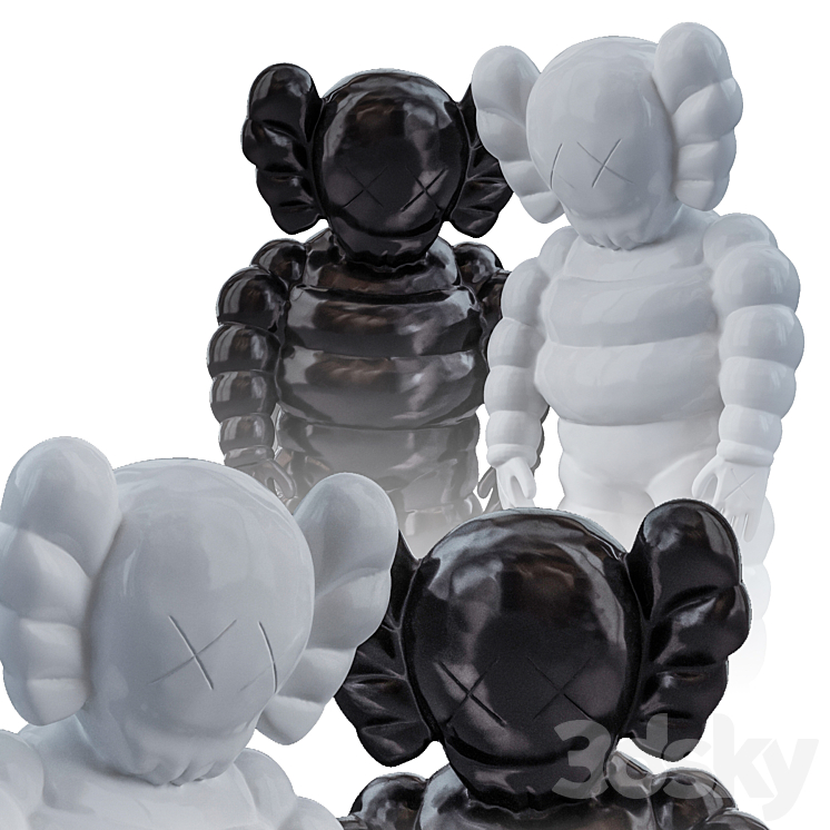 Kaws what party 3DS Max Model - thumbnail 2