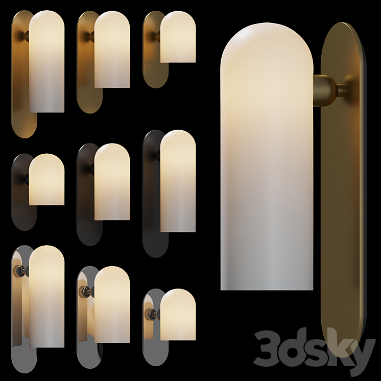 Wall sconces set ODYSSEY SCONCE by Schwung Home 3DS Max - thumbnail 2