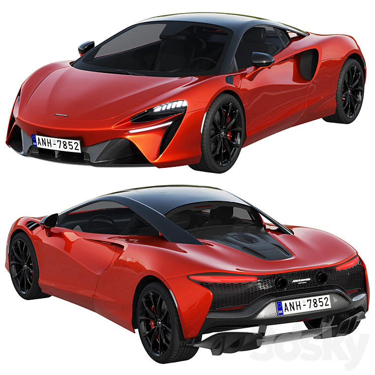 McLaren Artura 2022 3D Model Free
