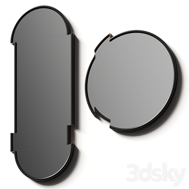 Lee Broom Split Wall Mirrors 3DS Max Model - thumbnail 1