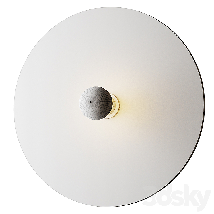 SOLCO Carrara Marble wall lamp from RADAR INTERIOR 3DS Max Model - thumbnail 2