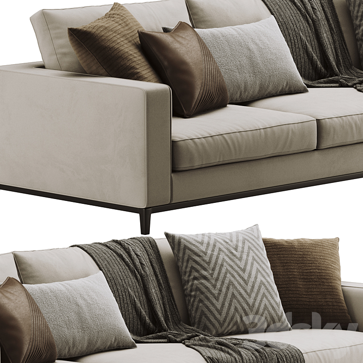 Minotti Andersen Sofa 3DS Max - thumbnail 2