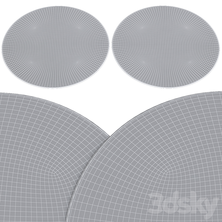 Circle rugs # 055 3DS Max Model - thumbnail 2