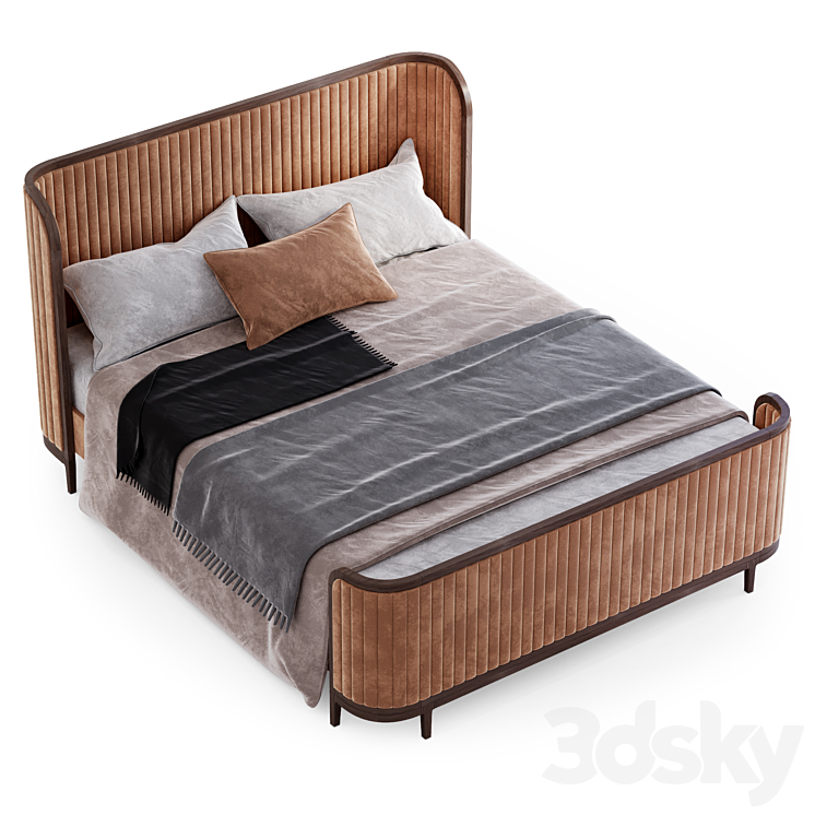 MANHATTAN Bed By Mobi 3DS Max Model - thumbnail 2