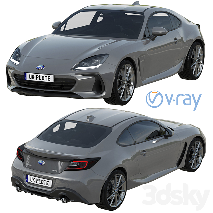 Subaru BRZ 2022 3D Model Free