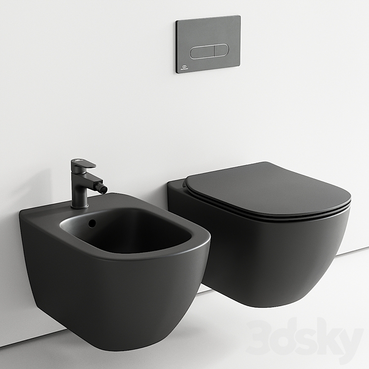 Ideal Standard Tesi Wall-Hang WC art. T3546V3 art. T3552V3 3DS Max Model - thumbnail 1